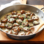 Deliciously Creamy Garlic Parmesan Sautéed Mushrooms