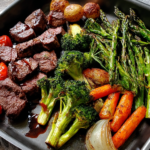 One Pan Balsamic Steak and Veggies