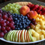 Summer Fruit Cheese Cracker Platter