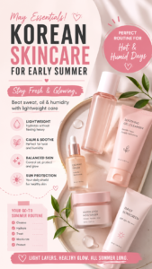 May Skincare Essentials Korean Beauty Routine to Beat Sweat  Humidity for Fresh Summer Skin