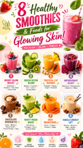 8 Healthy Smoothies  Skin Brightening Foods for Glowing Skin Naturally