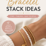 Elegant Gold  Pearl Bracelet Stack Ideas for a Chic Minimalist Look