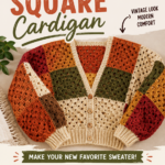 Free Granny Square Cardigan Pattern  Cozy Crochet Patchwork Sweater Tutorial