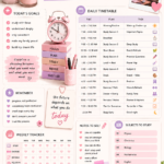 Cute Pink Study Plan Aesthetic for Productive Student Routine