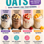 High Protein Overnight Oats Recipes 4 Easy Flavors with 40g Protein Each