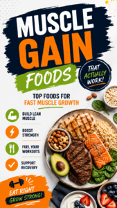 15 Muscle Gain Foods That Actually Work for Fast Muscle Growth  Lean Muscle