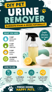 DIY Pet Urine Stain Remover Recipe That Eliminates Odors Naturally Fast