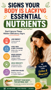 Signs Your Body Lacks Essential Nutrients  Hidden Deficiency Symptoms