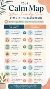 Family Caregiver Calm Map Simple Stress Relief Tips to Prevent Burnout Daily