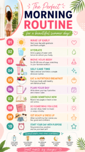 Perfect Summer Morning Routine for Women  Healthy  Productive Daily Habits