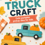 Easy Fall Truck Craft for Kids with Pumpkins