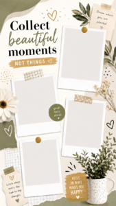 Instagram Scrapbook Ideas Aesthetic Memory Journal Layouts  Creative Photo Collage Inspiration